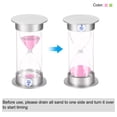 thumbnail image 4 of Unique Bargains 5 Minute Sand Timer, Sandy Clock, Count Down Sand Glass, Pink, Green Sands, 4 of 5