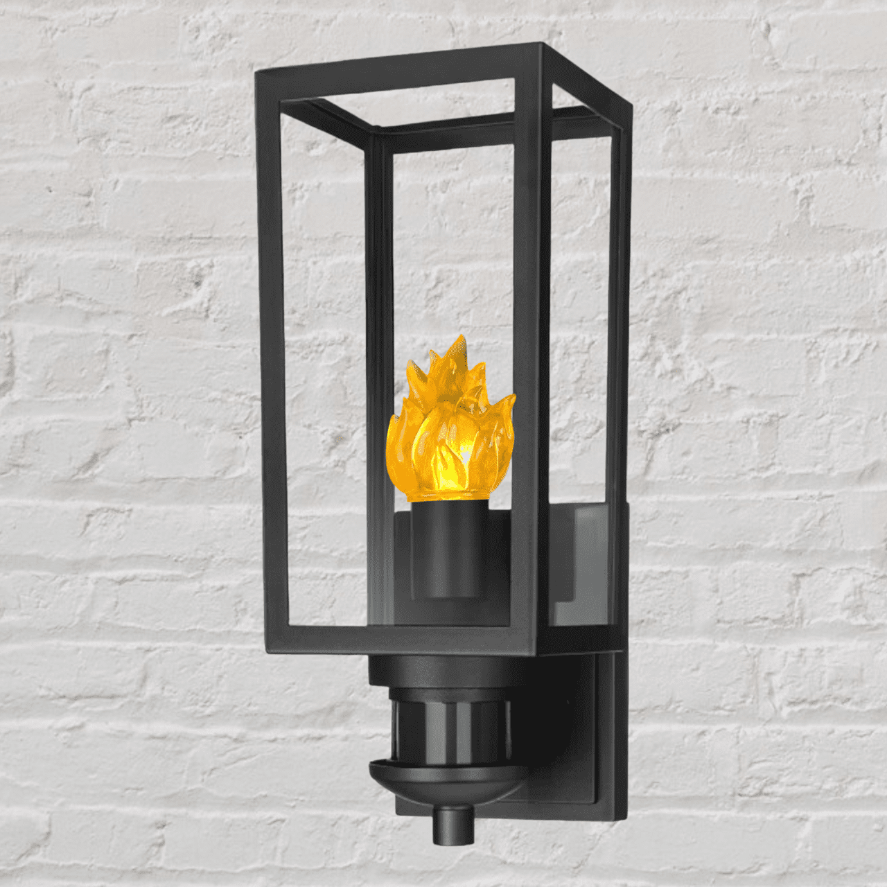 Flame LED Light Bulb, Non-Flickering, 3D Epoxy Resin Fire, Dimmable, 40Watt, 120V, E26 base
