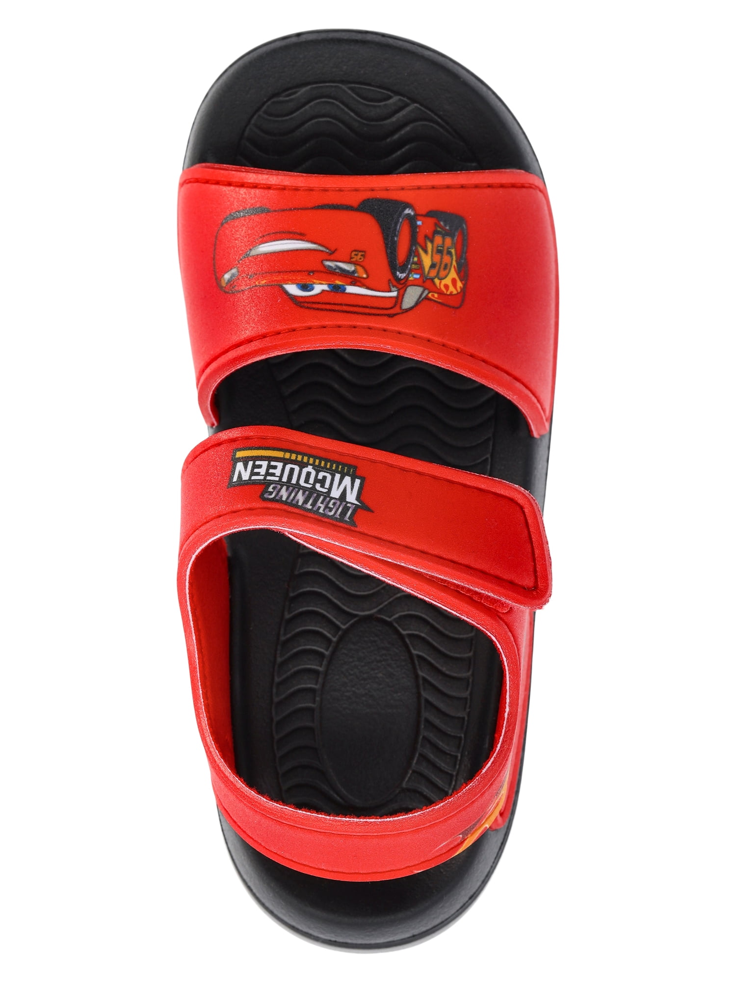 Disney Pixar Cars Lightning McQueen Toddler Boys Single Strap Sandals