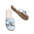 thumbnail image 6 of DREAM PAIRS Women’s Slide Sandals – Knotted Bow H Band Flat Slip-On Summer Slides, 6 of 6