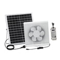 thumbnail image 3 of Extractor de aire con ventilador solar, versátil, con caja de ventilación y persiana. 8 pulgadas, 3 of 9
