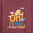 thumbnail image 3 of Dr. Seuss - Oh! The Places You'll Go - Women's Lightweight French Terry Long Sleeve Shirt, 3 of 6