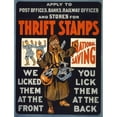 thumbnail image 2 of Anonymous 19x24 Gold Ornate Framed and Double Matted Museum Art Print Titled - Thrift Stamps. We Licked Them at the Front, You Lick Them at the Back (1915), 2 of 4