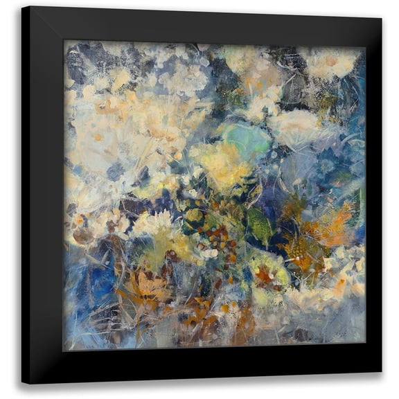 Maas, Jodi 12x12 Black Modern Framed Museum Art Print Titled - Russian Floral