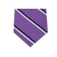 thumbnail image 3 of Club Room Men's Adam Twill Stripe Silk Tie Purple Size Regular, 3 of 3