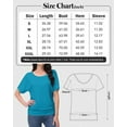 thumbnail image 5 of Women's Dolman Top Boat Neck Comfortable Short Sleeve Solid Gentle Tees Casual T Shirt with Side Shirring Detail, 5 of 6
