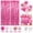 Pink, variant on Ayieyill Pink Curtain Tinsel and Balloon Kit, 2Pcs Fringe Backdrop with Pink、Rose Gold Confetti Balloons, Party Decorations, Photo Booth Wall Decor