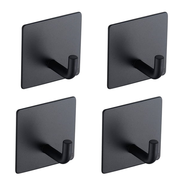Gancho de pared para ducha autoadhesivo plateado Gancho de acero inoxidable resistente al agua Gancho de baño para cocina