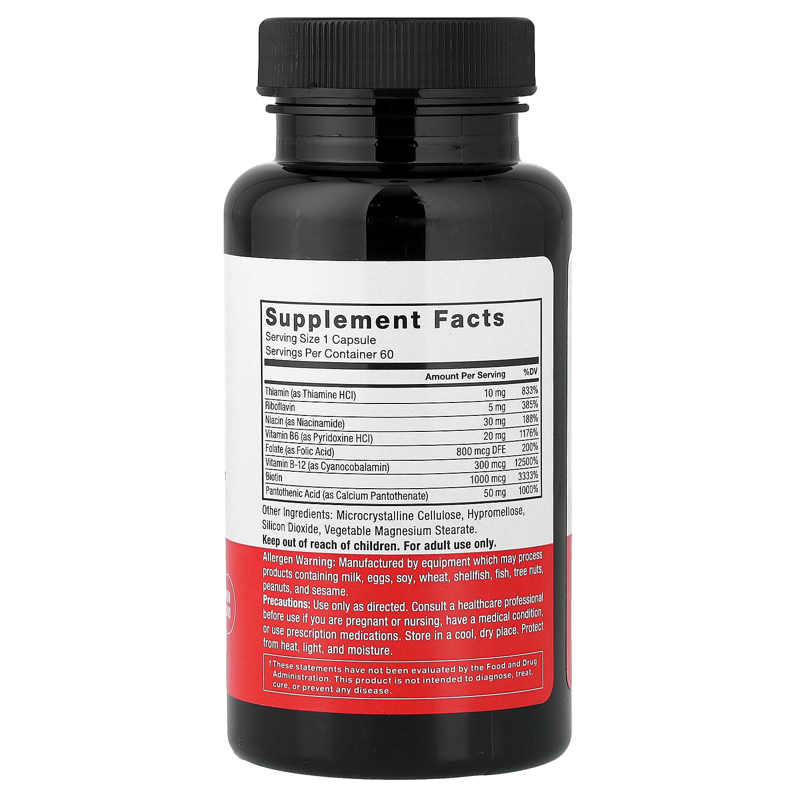 Force Factor B Complex, 60 Vegetable Capsules