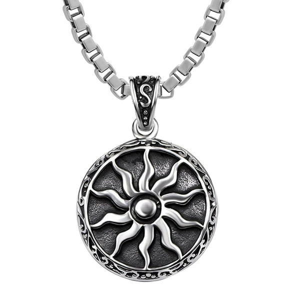 Men's 316L Stainless Steel Pendant Necklace With Stainless Steel Chain For Every Day Wear