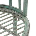 thumbnail image 6 of SAFAVIEH Lara Outdoor Patio Kissing Garden Bench, Antique Green, 6 of 9