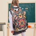 thumbnail image 7 of FORMRS Unisex School Backpack 17" Student Travel Bag with Laptop Compartment, Colorful Floral Pattern, 7 of 7