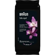 Braun Silk Epil Pre-Epilation Wipes, 16 Count