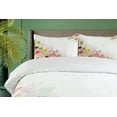 thumbnail image 4 of Ambesonne Anemone Flower Duvet Cover Sets, Ranunculus Hydrangea, 2-Queen, Pale Pink Yellow Green, 4 of 7