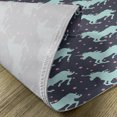thumbnail image 5 of Ambesonne Cartoon Place Mats Set of 4, Unicorn Spot Stars, Standard Size, Dark Blue and Pink, 5 of 6