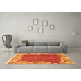 thumbnail image 3 of Ahgly Company Indoor Rectangle Abstract Orange Modern Area Rugs, 2' x 3', 3 of 4
