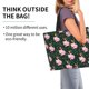 thumbnail image 2 of Disketp Pink Sleeping Fox Bolsa Tote Estampada para Mujer, Bolso de Hombro y de Mano para Compras y Viajes, 2 of 8