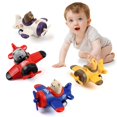 thumbnail image 1 of Coche de juguete Lilycass Press and Go Animal Airplane, paquete de 4 unidades para niños pequeños, 1 of 7