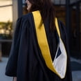 thumbnail image 3 of Endea Graduation Masters Hood For Science, Mathematics, Political Science - Gold/Silver/Navy Blue, 3 of 6