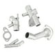 thumbnail image 1 of TKSE Kit De Brida De Refrigerante, 4 Piezas/juego De Brida De Manguera De Refrigerante De Motor De Aluminio Apto Para Mk4 1.8T 2000-2005 06A121132A, 1 of 9