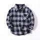 thumbnail image 4 of Niño Otoño Invierno Abrigo Niños Niños Niñas Camisa A Cuadros Chaqueta Manga Larga Solapa Botón Tops Prendas De Abrigo Odeerbi  LM103-489, 4 of 5