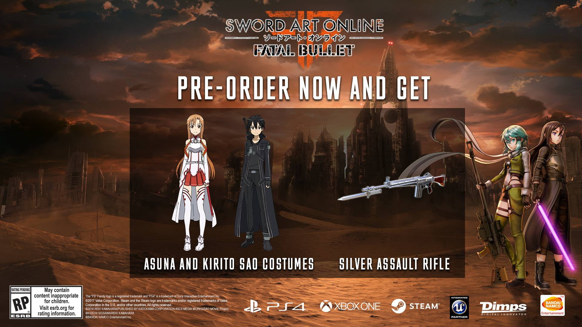 SWORD ART ONLINE: Fatal Bullet Steam Key for PC - Buy now