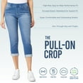 thumbnail image 4 of WallFlower Women's Pull On Denim Ankle High-Rise Insta Soft Juniors Jeans, 4 of 7