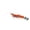 Orange, variant on Glow in the Dark Shrimp Shaped Fishing Hook with Luminous Material for Low Light Fishing Orange