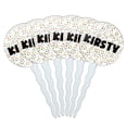 thumbnail image 1 of Kirsty Cupcake Picks Toppers - Set of 6 - Mutlicolored Speckles, 1 of 1