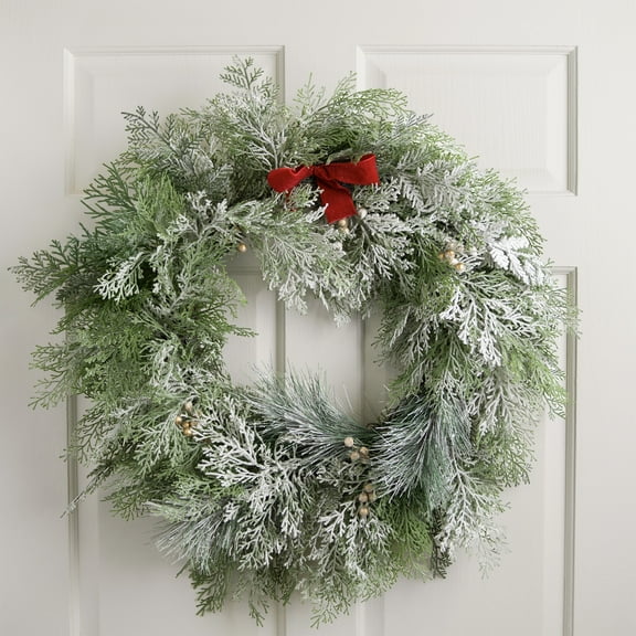 Northlight Real Touch™ Cedar and White Pine Artificial Christmas Wreath - 30" - Unlit