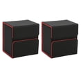thumbnail image 1 of Caja de Almacenamiento Portátil de Juegos de Mesa, Protector de Tarjeta, Caja de Almacenamiento de Gran Capacidad Negro + Naranja, 1 of 8