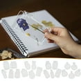 thumbnail image 1 of Marcadores de flores secas caseras • Pegatinas en relieve transparente de PET en pack de 20 • Especímenes de planta transparentes para manualidades y scrapbooking, 1 of 2