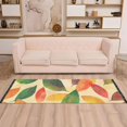 thumbnail image 2 of Yayeee Runner Rug for Bedroom 2'x6' Machine Washable Hallway Non Slip Mat, Green Retro Autumn Leaves, 2 of 8