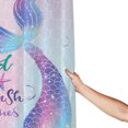 thumbnail image 5 of JOOCAR Mermaid Tail Fish Scale Shower Curtain for Bathroom Decor 72Wx72H Inch Colorful Ocean Theme Kids Girls Home Accessories, 5 of 7