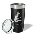 thumbnail image 2 of El Dorado Lake Map Tumbler Travel Mug Insulated Laser Engraved Coffee Cup Kansas 20 oz Black, 2 of 5