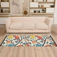 thumbnail image 2 of Yayeee Runner Rug for Bedroom 2'x6' Machine Washable Hallway Non Slip Mat, Vibrant Japanese Flowers, 2 of 8