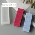 thumbnail image 2 of Koszal DIY Epoxy Silicone Rectangle Alphabet Scented Candle Fondant Baking Mold Tool, 2 of 8