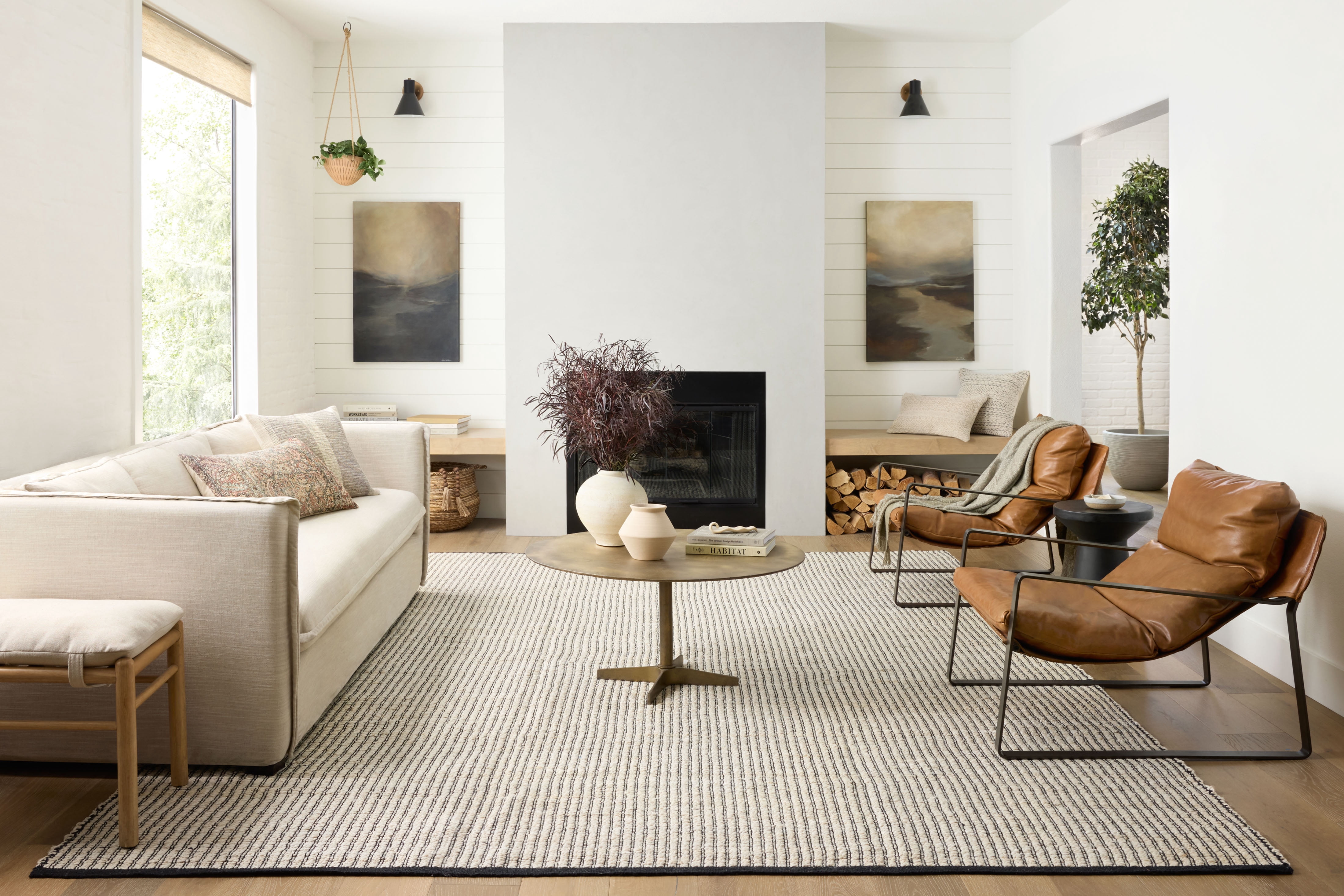 Angela Rose x Loloi Colton Ivory / Black 2'-6" x 8'-0" Runner Rug