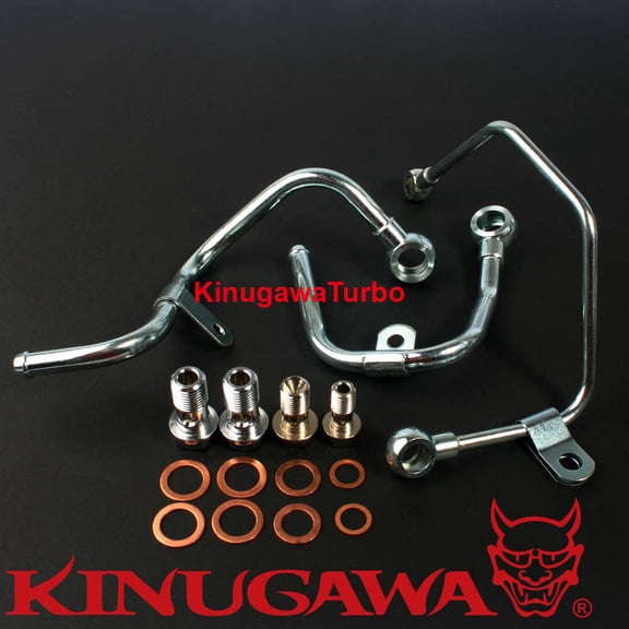 Turbo Oil Water Line Install Kit Mitsubishi 4G63T Lancer EVO 8 9 TD05HR(3 Pipes)