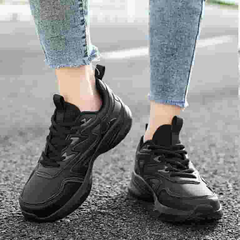 ★BLACKUP★ Perfec Button Up Slim Messenger Black m1037_1359 ZHAGHMIN Summer Womens Dad Sneakers Pu Leather Mesh Platform