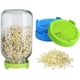 thumbnail image 2 of Tapas de germinación Tapas de germinación de tarro Tapas de germinación de plástico con pantalla de acero inoxidable para tarros de albañil de boca ancha Frascos de conservas de alfalfa, ensalada, semillas de brócoli y granos BANYUO Electrónica, 2 of 6