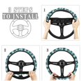 thumbnail image 4 of COEQINE Car Steering Wheel Cover, 15 Inch Soft Breathable Steering Wheel Protector for Women Men, Universal Fit for SUV Sedan Van Truck, Southwest Aztec Blue, 4 of 7