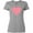 Athletic Heather, variant on Inktastic Pink Valentine's Day Heart Women's T-Shirt