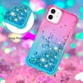 thumbnail image 4 of Funda para iPhone 12 Mini Transparente con Brillos Carcasa Protectora Antigolpes con Glitter Brillante, 4 of 5