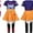 130cm, variant on ZUITEH Halloween Anime Cosplay Miras Costumes,Popular Singer Idol Group T-Shirts Skirt Suit With Wig Full Set, Pop Star Dress Up Stage Outfits For School Party Carnival Festival Performance