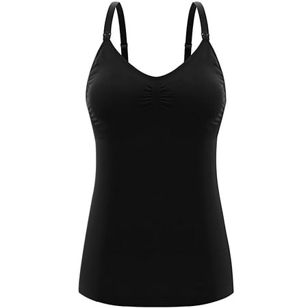 

Intimates Ladies High Elastic Body Shaping Front Buckle Nursing Underwear Camisole Other no underwire sports bra Black