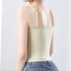 thumbnail image 5 of Pijama de manga corta para mujer, de verano, talla grande, con tirantes, almohadillas para el pecho y el centro de la espalda, sin mangas y pijama interior, blusa de poliéster para mujer., 5 of 9
