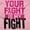 Light Pink, variant on Breast Cancer Your Fight Is My Fight Hoodie Sweatshirt Women Brisco Brands L