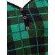 thumbnail image 3 of Floral a cuadros Mock botones más Tamaño de superficie Rosegal Camisetas tallas grandes, 3 of 5