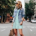 thumbnail image 4 of Fotbe Blue Bright Vestido de Verano sin Mangas para Mujer – Vestido Midi Línea A, Estilo Camiseta Floral, Vestido Playero Casual y Fluido, 4 of 7